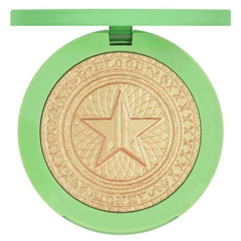 NEW Jeffree Star Extreme Frost Powder Highlighter in Cold Hard Cash Gold Green
